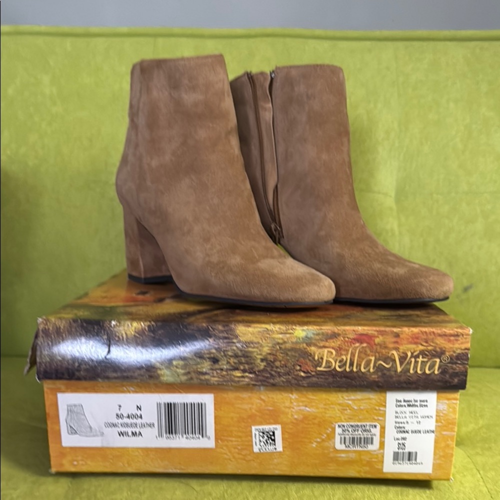 Bella Vita Brown Heeled Boots